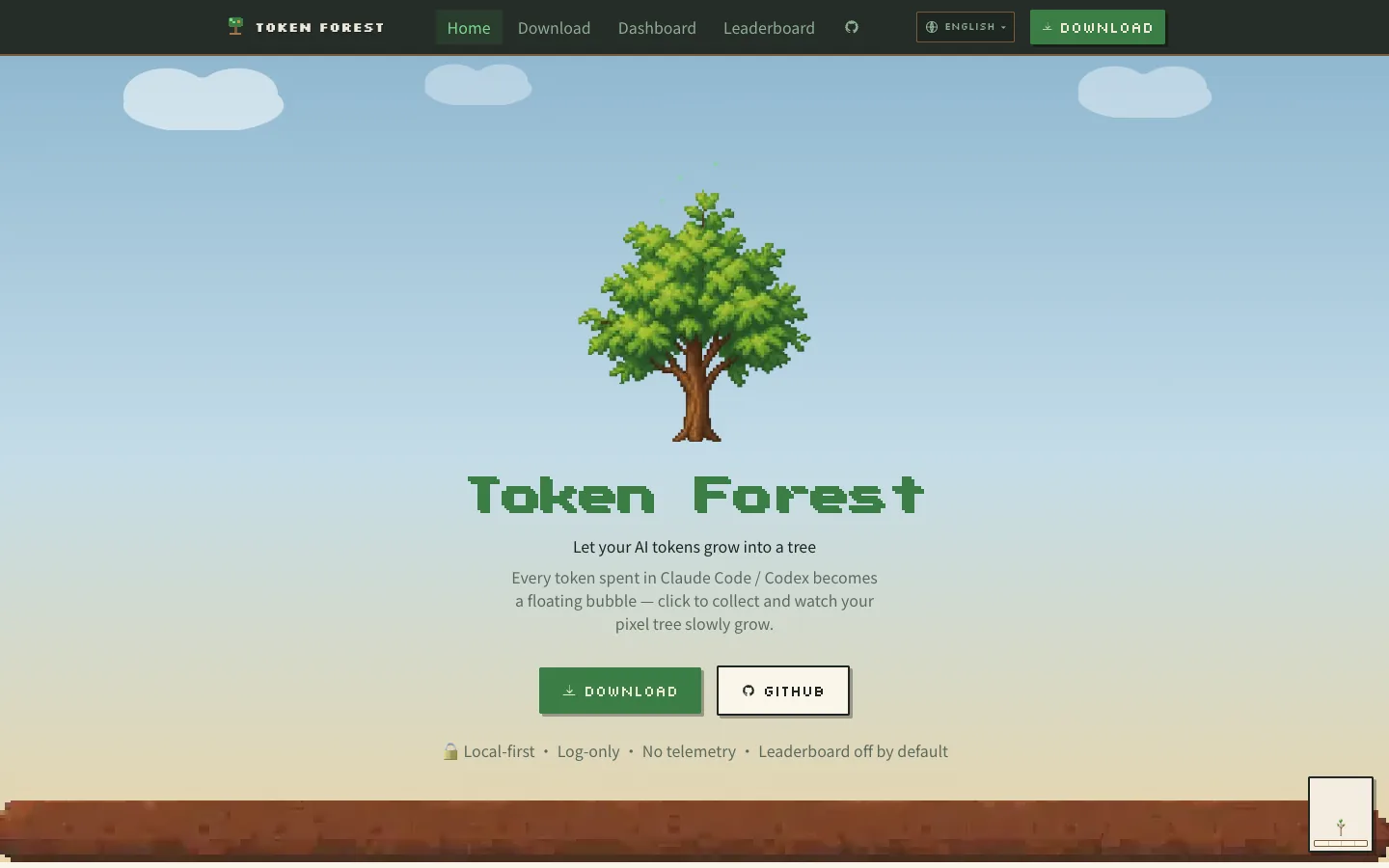 Token Forest 官网首页截图
